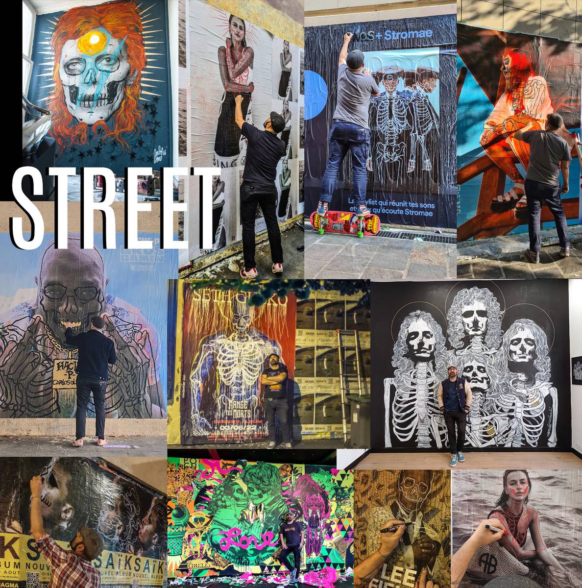 Carlos Olmo street art patchwork