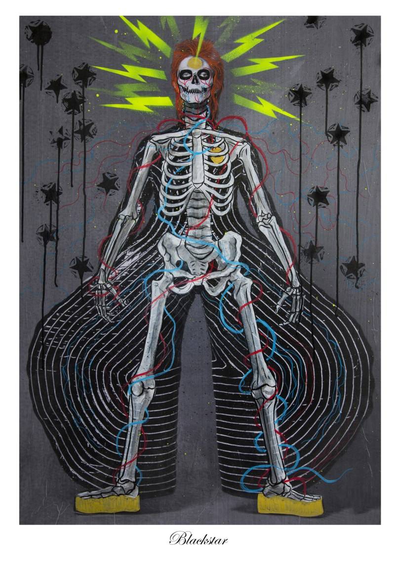 Bowie Blood / Blackstar — Fine Art Print Carlos Olmo