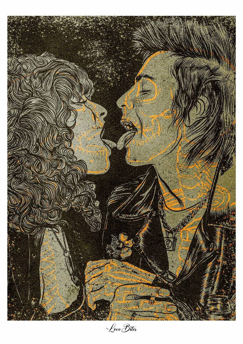 Sid & Nancy — Love Bites — Fine Art Print Carlos Olmo
