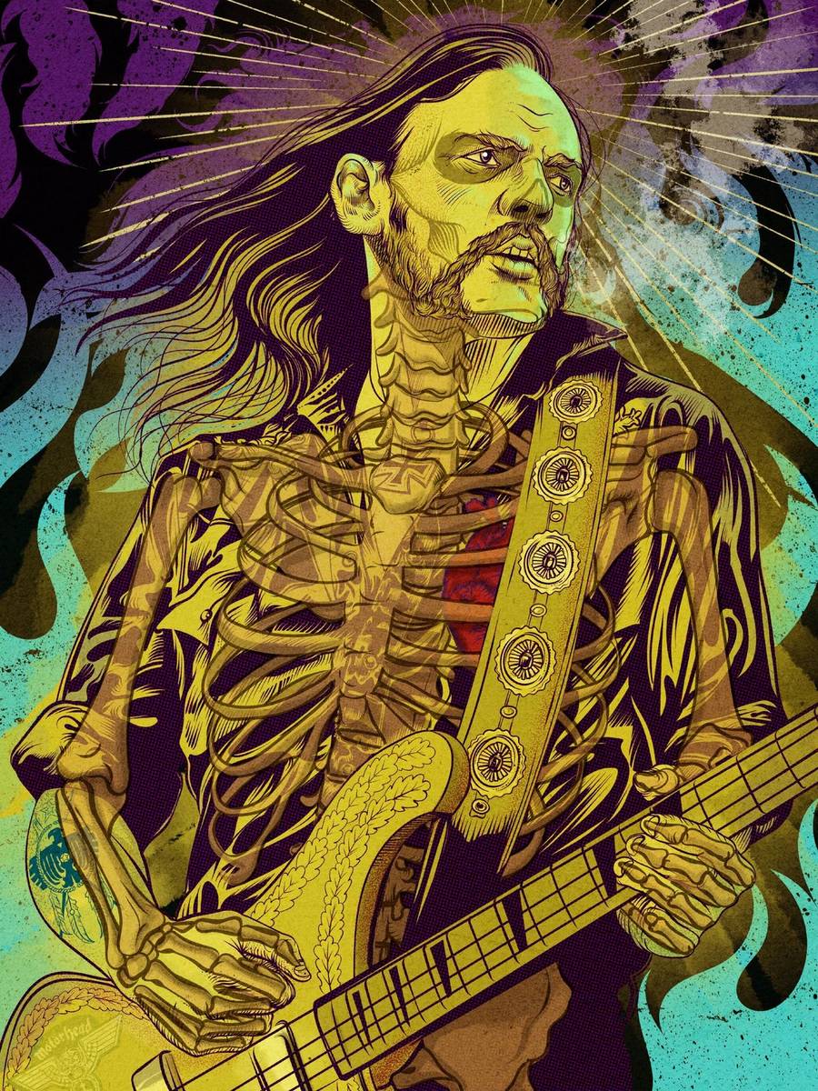 Lemmy Color Golden — Fine Art Print Carlos Olmo