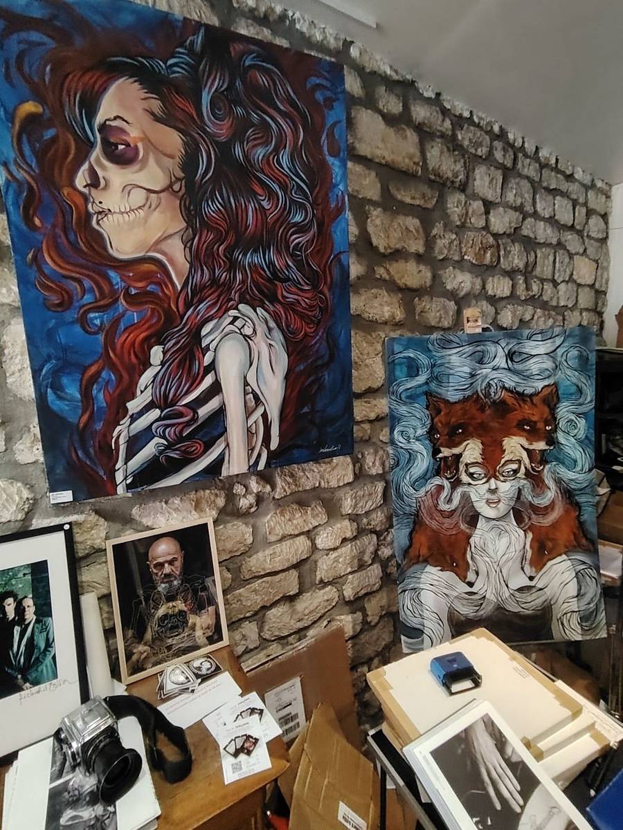 Bones Are Forever original works wall